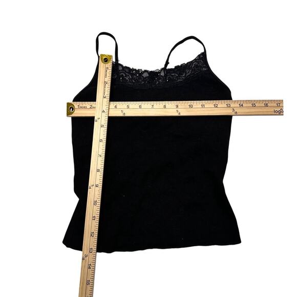 Energie Size Medium 95% Cotton Vintage Perfect Fit Cami With Sequins On The Lace - Picture 3 of 5